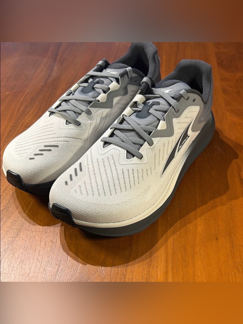 Altra Light Gray and Dark Gray Running Shoes Paradigm 8